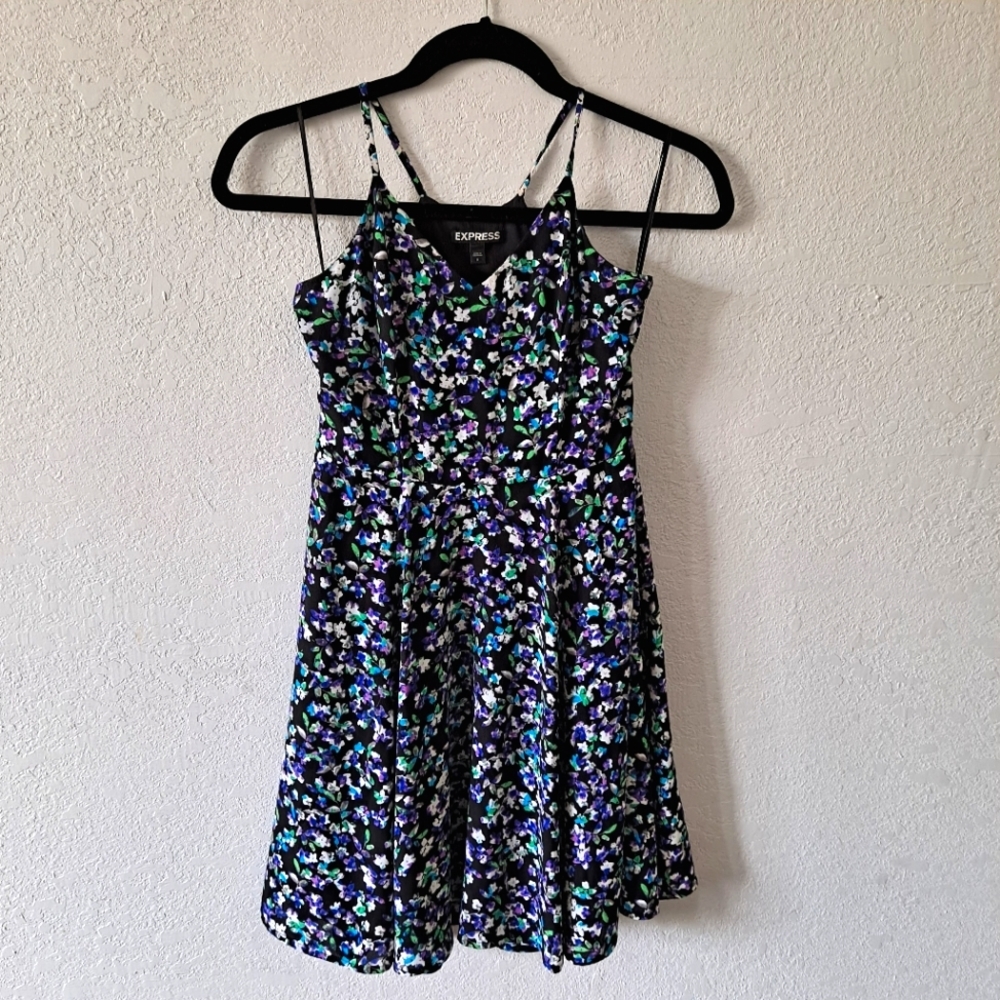Express Purple Floral Dress